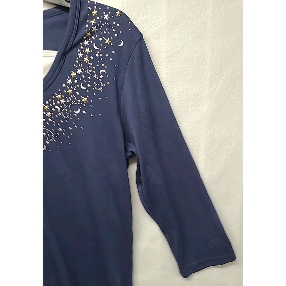 Morning Sun Jersey with tank inset Sun and Moon Bling Celestial Casual Comfy... - Picture 2 of 8